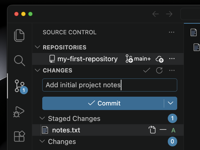 first commit message