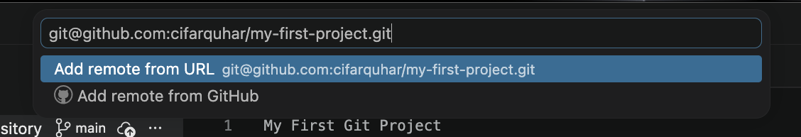 pasting remote url
